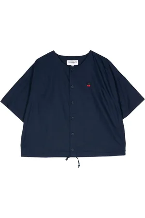 Chocoolate Camisa corta con cerezas bordadas