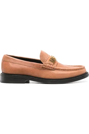 Moschino Mocasines con placa del logo