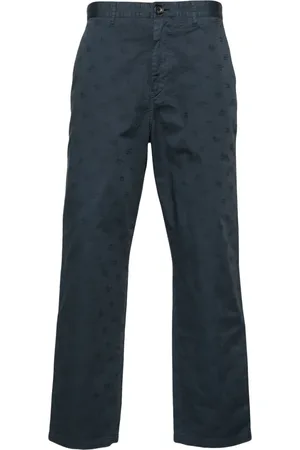 Paul Smith Pantalones rectos con monograma en jacquard