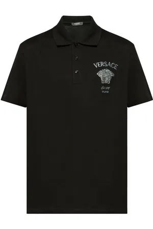 VERSACE Camiseta con bordado de cabeza de Medusa