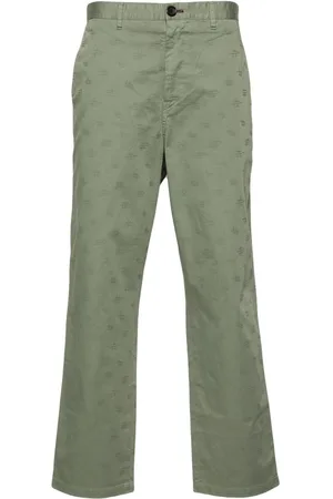 Paul Smith Pantalones rectos con monograma en jacquard