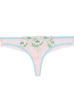 Dora Larsen Tanga con bordado floral