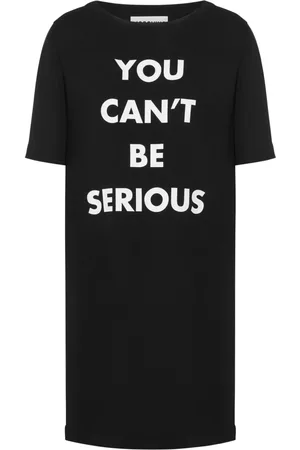 Moschino Vestido con texto estampado