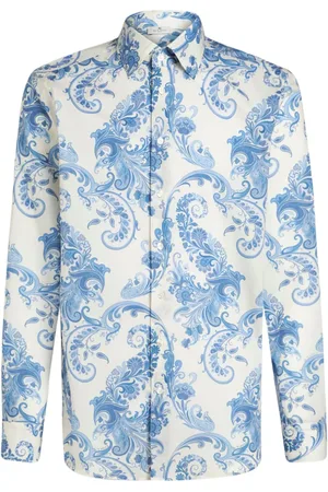Etro Camisa con estampado de cachemira
