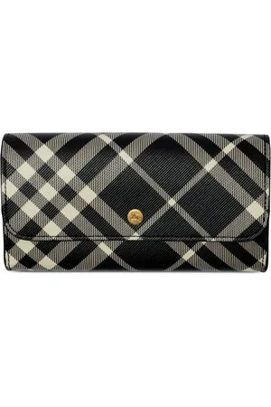 Burberry Cartera continental a cuadros