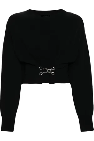 Moschino Sudadera corta con detalle de gancho
