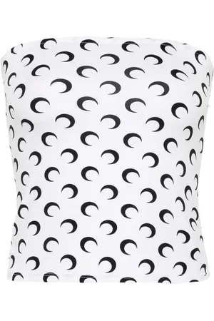 Marine Serre Top con estampado Crescent Moon