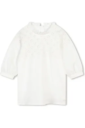 Chloé Vestido con bordado inglés
