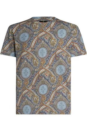 Etro Camiseta con estampado de cachemira