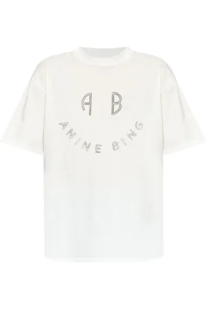ANINE BING Camiseta con logo estampado