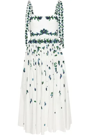 Erdem Vestido midi con motivo floral