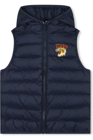 Kenzo Chaleco con capucha y parche del logo