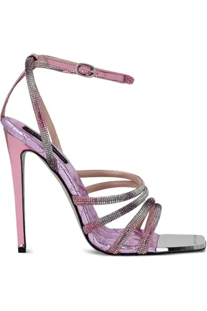 Philipp Plein Sandalias Mirror Crystal con tacón de 120 mm