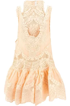 ZIMMERMANN Blusa con peplum y motivo de encaje