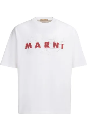 Marni Camiseta con logo estampado