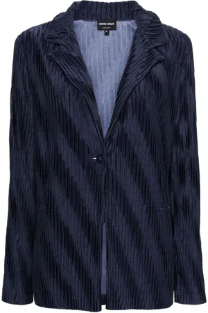 Giorgio Armani Blazer con efecto plisado