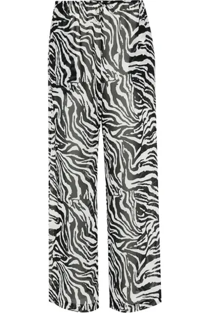 ROTATE Pantalones rectos con estampado de cebra de x Reina Olga