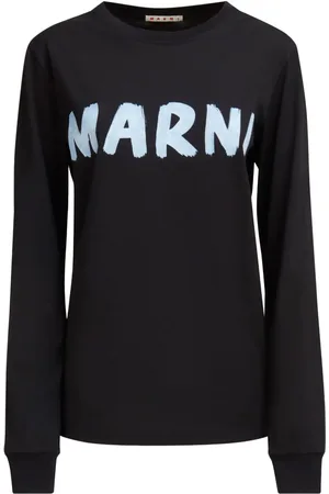Marni Camiseta con logo estampado