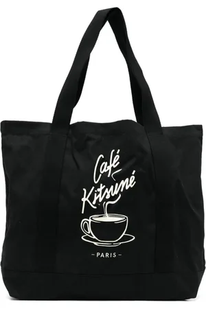 Café Kitsuné Bolso shopper con estampado gráfico