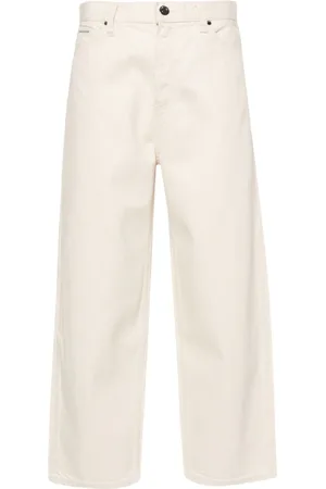 Calvin Klein Vaqueros capri de talle alto