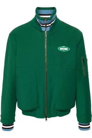 Moschino Chaqueta bómber con aplique del logo