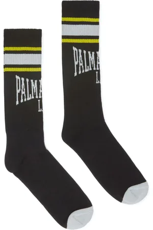 Palm Angels Calcetines College con logo en intarsia