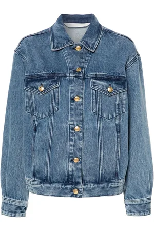 Palm Angels Chaqueta vaquera con panel bordado