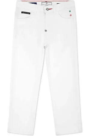 Philipp Plein Vaqueros con logo bordado