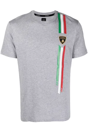 AUTOMOBILI LAMBORGHINI Camiseta con logo bordado