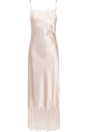CARINE GILSON Vestido de fiesta con ribete de encaje