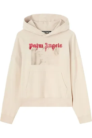 Palm Angels Sudadera con capucha y retrato estampado