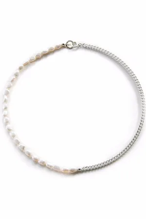 NORMA JEWELLERY Collar Phoenix en plata con perlas