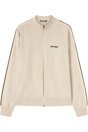 Palm Angels Chaqueta de punto con logo bordado