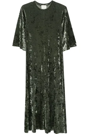 FORTE FORTE Vestido largo con detalle fruncido
