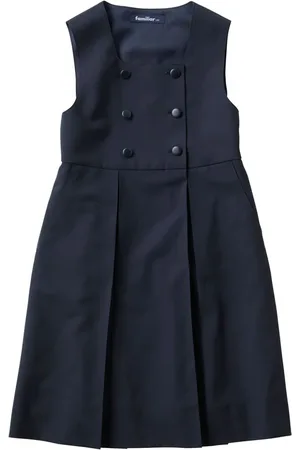 Familiar Vestido con doble botonadura