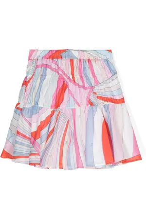 PUCCI Junior Falda acampanada con estampado Marmo