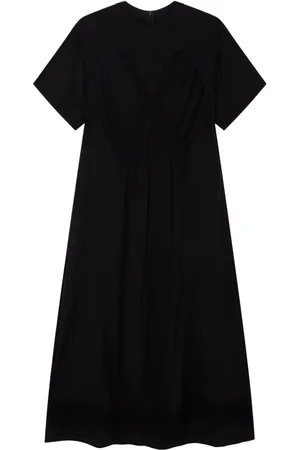 Stella McCartney Vestido largo con detalles de encaje