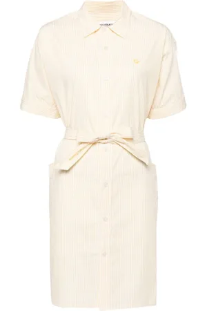 Chocoolate Vestido camisero a rayas diplomáticas