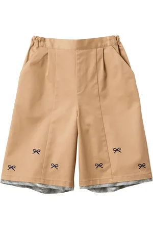 Familiar Pantalones anchos con motivo de lazo