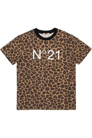 Nº21 Camiseta con estampado de leopardo