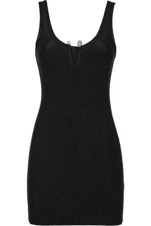 Philipp Plein Vestido corto con detalle perforado