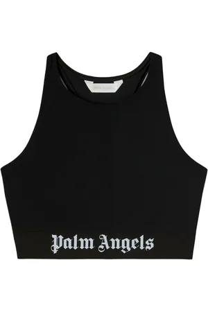 Palm Angels Top de compresión con banda del logo