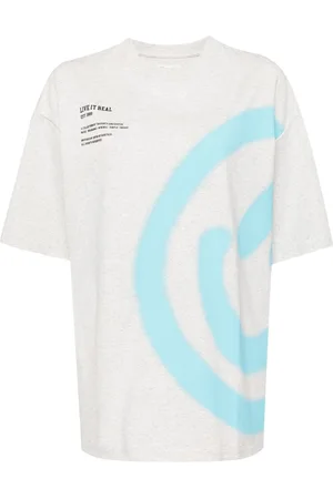 Izzue Camiseta con estampado de carita sonriente