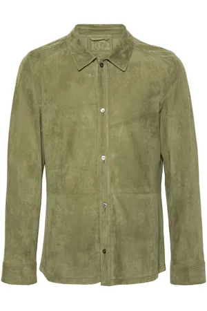 DESA 1972 Camisa de ante con cuello italiano