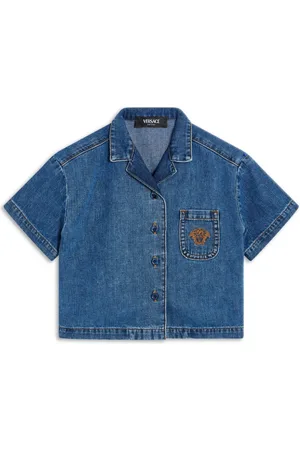 VERSACE Camisa vaquera con motivo de cabeza de Medusa