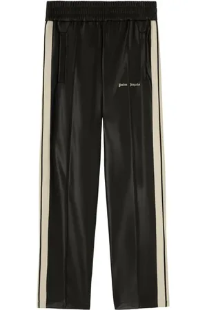 Palm Angels Pantalones de chándal con logo bordado