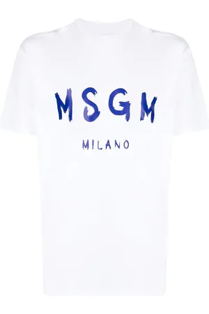 Msgm Camiseta con logo estampado