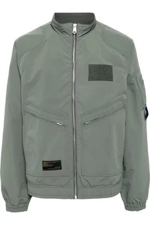 Izzue Chaqueta militar con aplique del logo