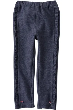 Familiar Pantalones rectos con volantes