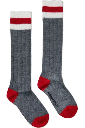 Dsquared2 Calcetines de canalé con diseño colour block